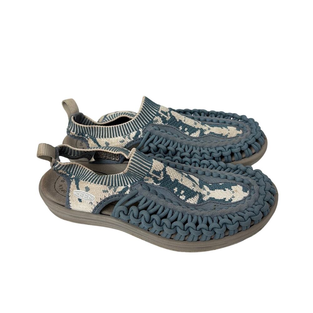 Keen Uneek Evo Sandals Womens Size 7 Blue Cream Sport
